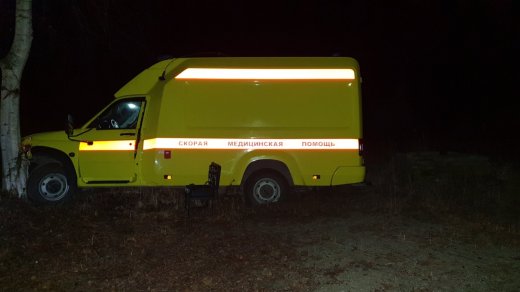 В Шенкурске угонщик разбил похищенный автомобиль скорой помощи