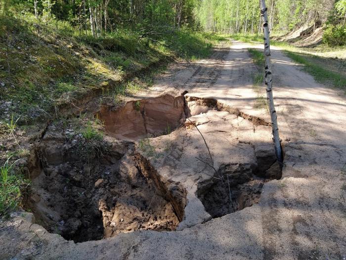 В 2020 году увеличилось количество карстовых провалов