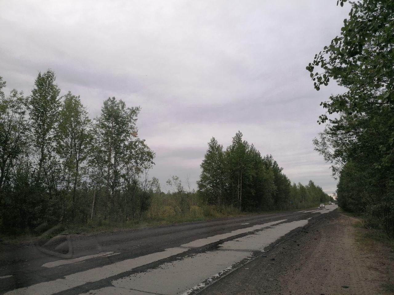 Под Северодвинском продолжается ремонт Кородского шоссе