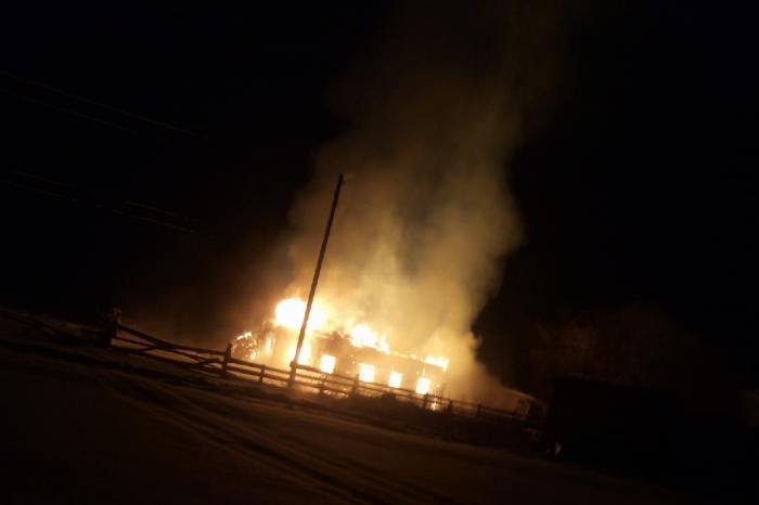 Под Шенкурском пожар уничтожил жилой дом