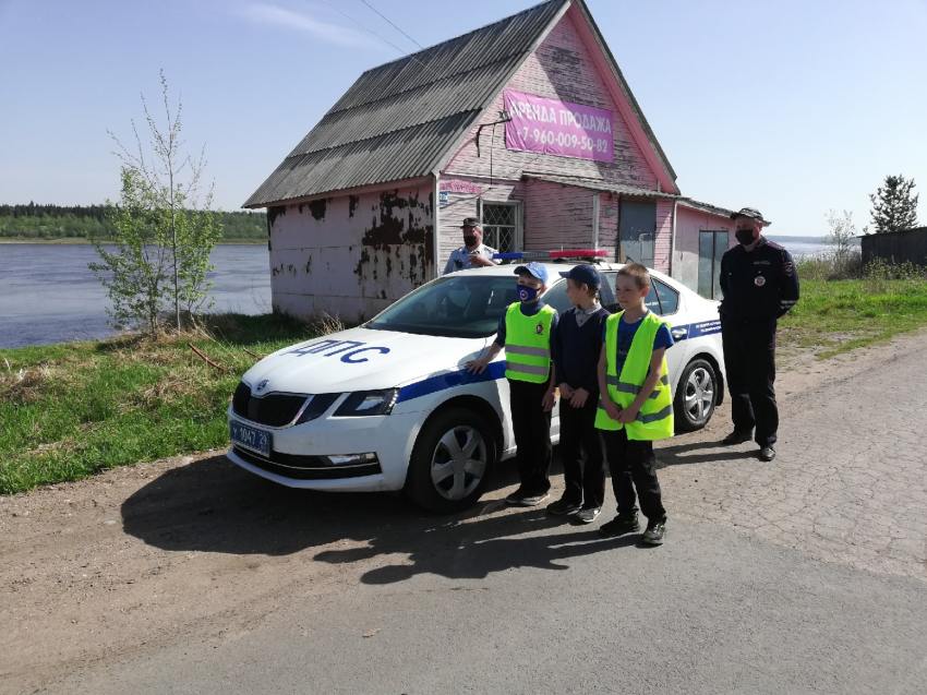В Архангельской области дети участвуют в акциях ГИБДД