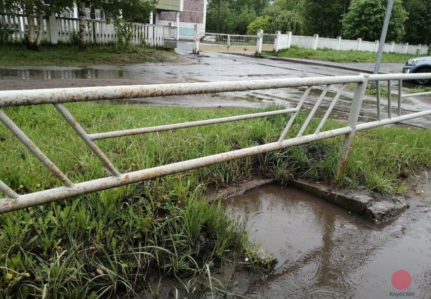 В Северодвинске топит улицы