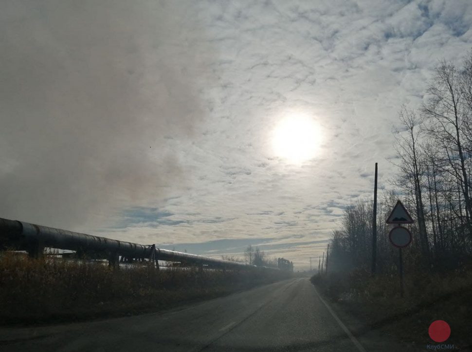 В Северодвинске горит городская свалка