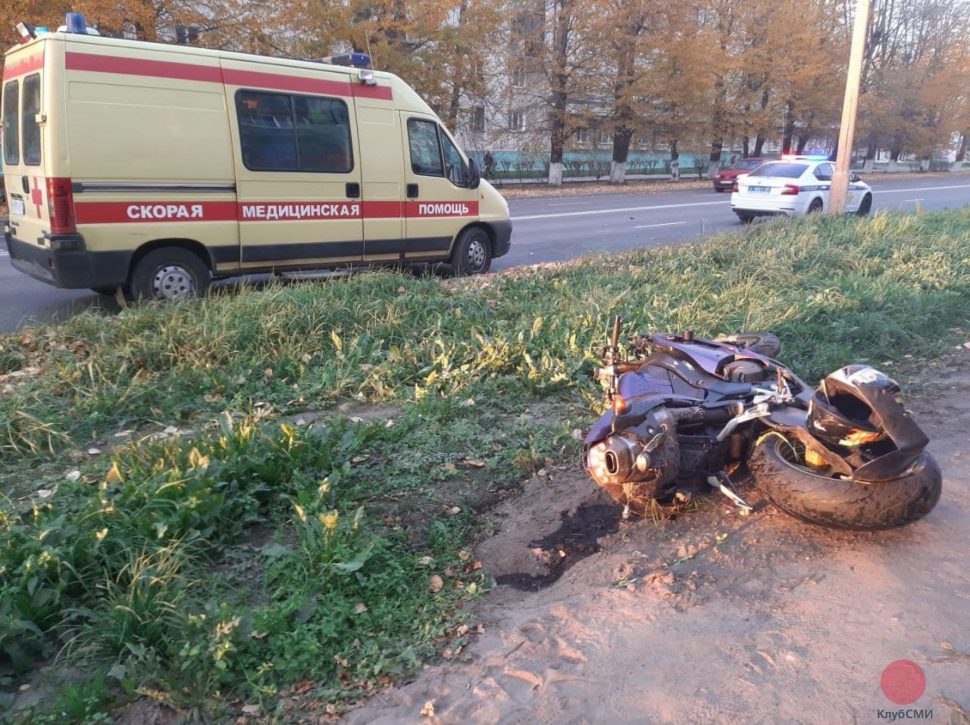 В Северодвинске произошло ДТП с участием мотоциклиста
