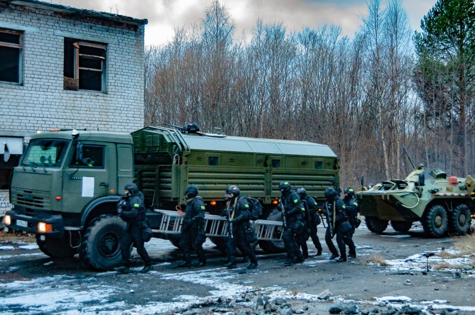 В Архангельской области состоялось тактико-специальное учение Северо-Западного округа Росгвардии
