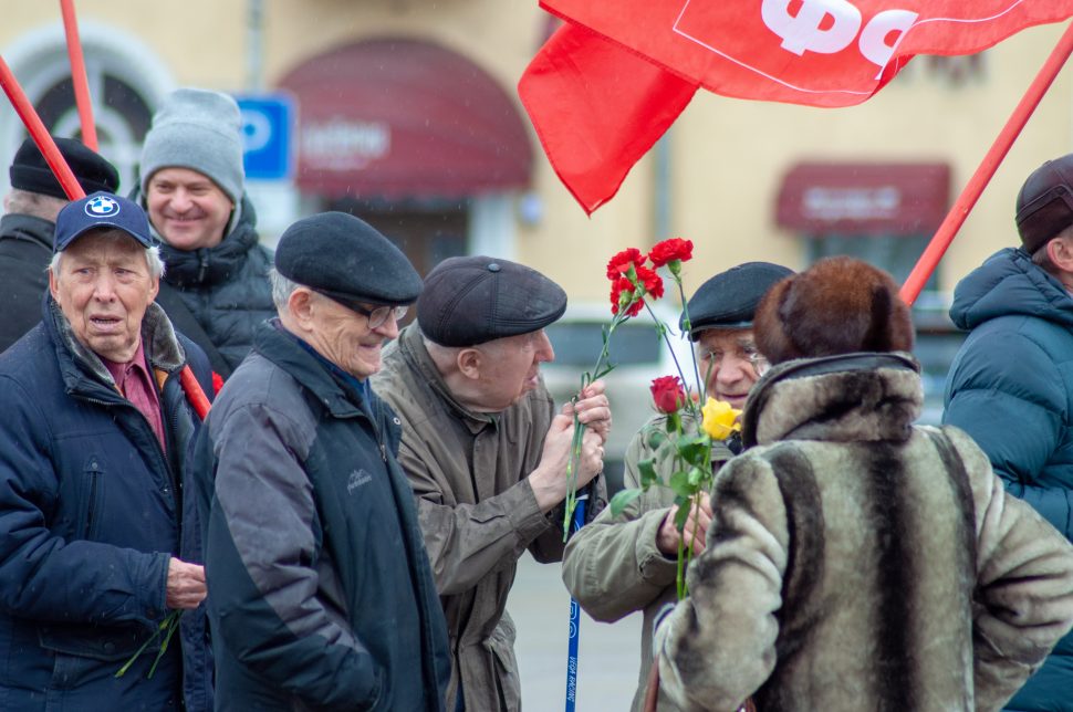 Митинг в честь 152 дня рождения Ленина прошёл в Северодвинске