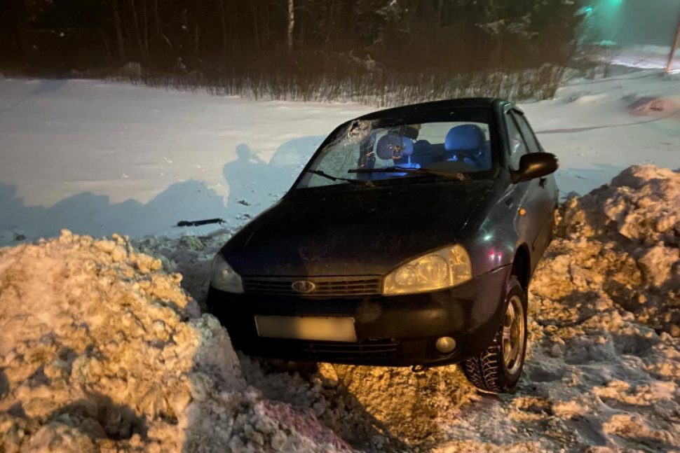 По вине пьяной автоледи в Котласском районе в ДТП пострадал человек