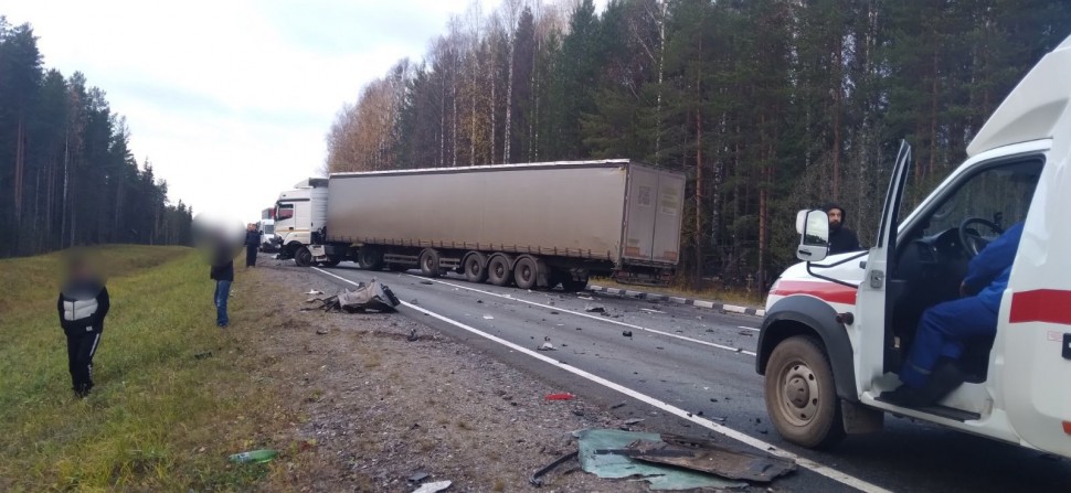 В Архангельской области в ДТП с «Камазом» погибла женщина