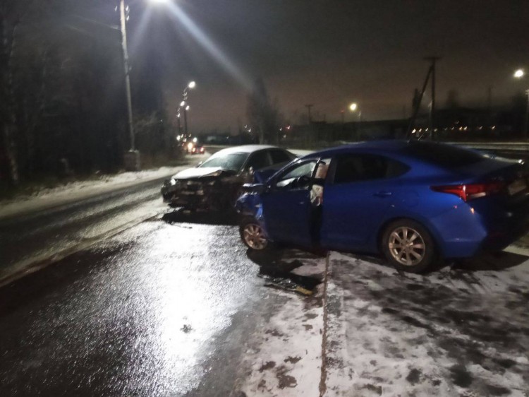 Летняя резина стала причиной ДТП в Архангельске