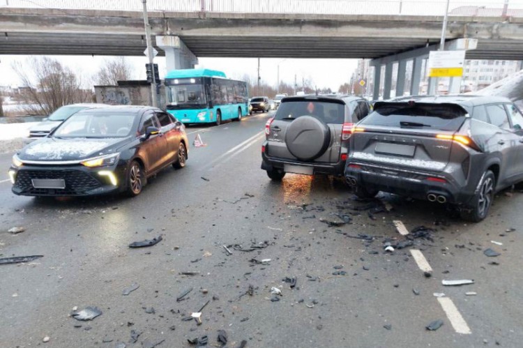 Тройное ДТП случилось в Северодвинске