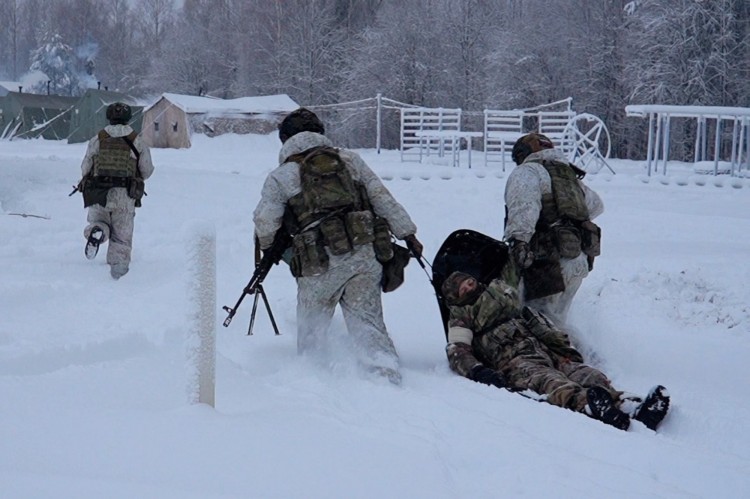 Архангельский спецназ Росгвардии провел занятие с проверкой на психологическую устойчивость
